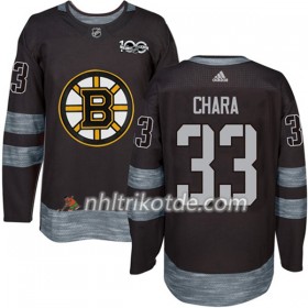 Boston Bruins Trikot Zdeno Chara 33 1917-2017 100th Anniversary Adidas Schwarz Authentic - Herren